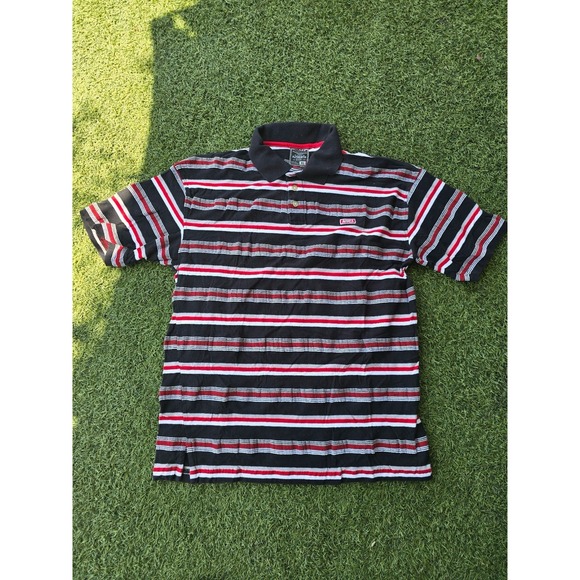 Avirex Men's Polo Medium Red/White/Black/short sleeve - Picture 1 of 6